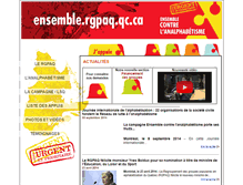 Tablet Screenshot of ensemble.rgpaq.qc.ca
